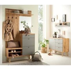 Flureinrichtung Set in Wildeiche - Oliva (dreiteilig)