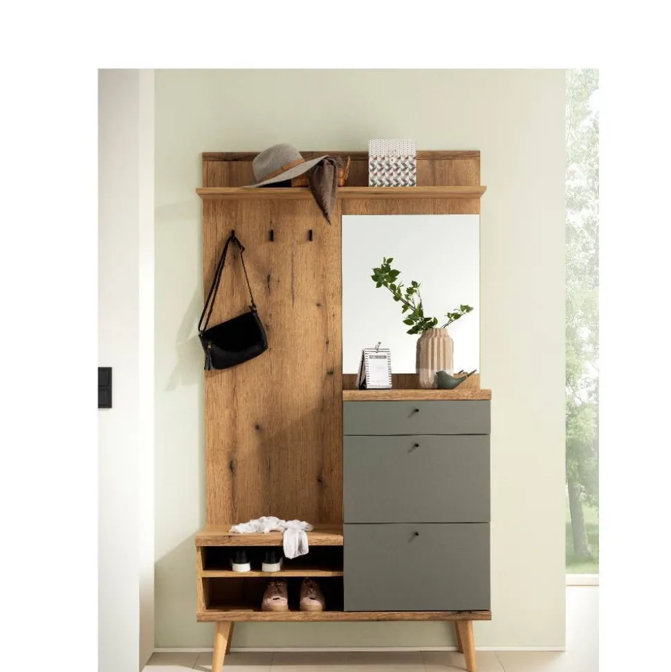 Flureinrichtung Set in Wildeiche - Oliva (dreiteilig)