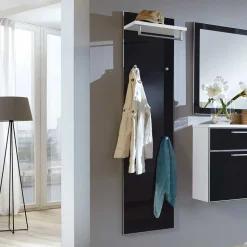 Flurgarderobe Liotra in Anthrazit Weiß