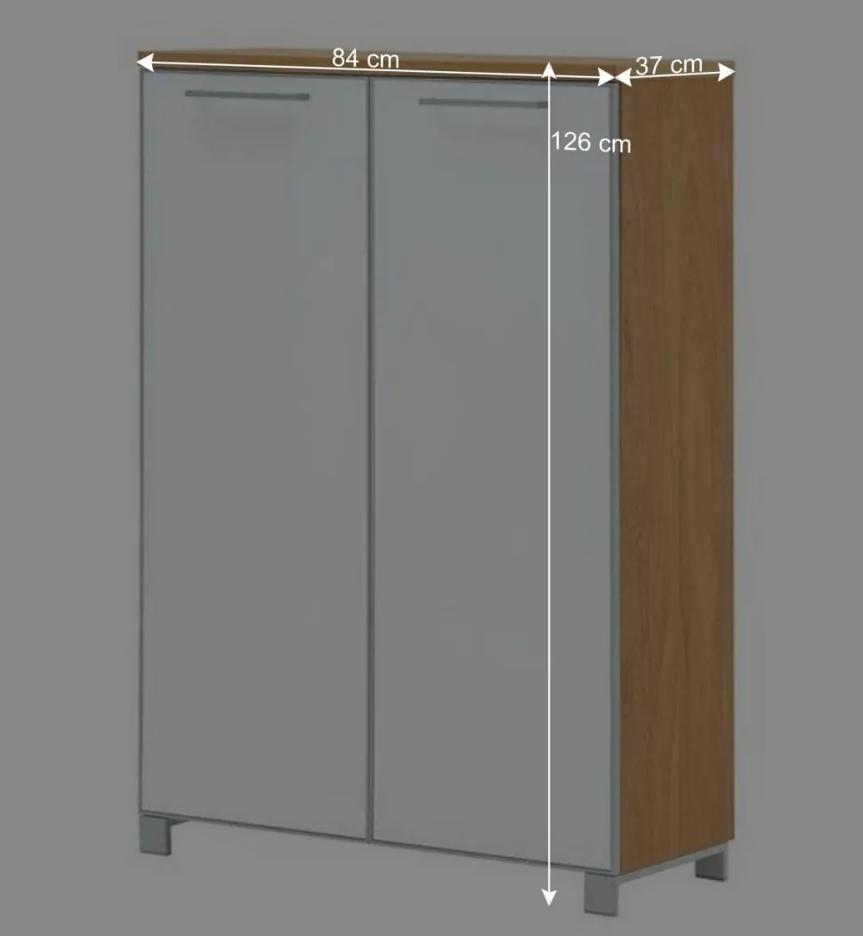 Flurgarderobenset Wynoca in Weiß Glas beschichtet (fünfteilig)