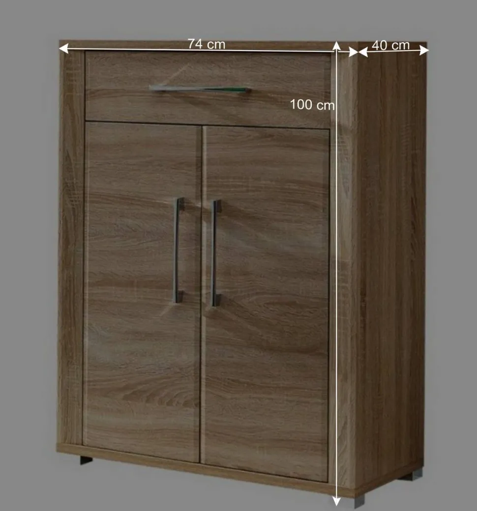 Flurgarderobenset Xesta in Sonoma Eiche (fünfteilig)