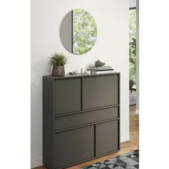 Flurkommode und Spiegel Set - Flemingo (zweiteilig)