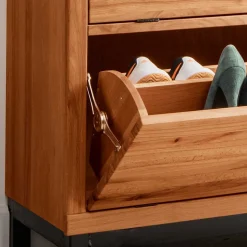 Flurmöbel aus Kernbuche & Eisen - Dimphi (dreiteilig)