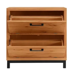 Flurmöbel aus Kernbuche & Eisen - Dimphi (dreiteilig)