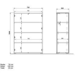 Flurmöbel Kombi zweifarbig - Bien (dreiteilig)