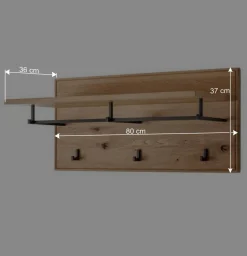 Flurmöbel Set aus Asteiche Massivholz - Zonga (fünfteilig)