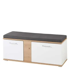 Flurmöbel Set in Weiß & Wildeiche - Symbrosia (fünfteilig)