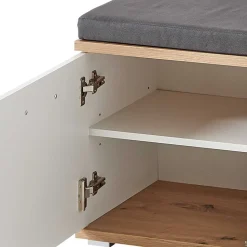 Flurmöbel Set in Weiß & Wildeiche - Symbrosia (fünfteilig)