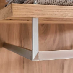 Flurmöbel Set mit Furnier Balkeneiche Macusos & Glas Anthrazit (vierteilig)