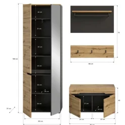 Flurmöbel Set modern - Norja (vierteilig)