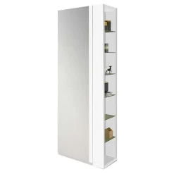 Flurschrank für Schuhe in Weiß mit Regal - Bilboa