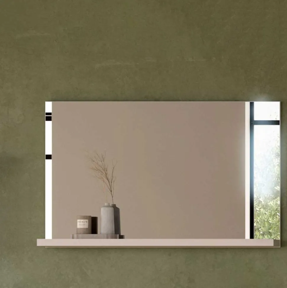 Flurspiegel mit Ablage in Weiß - modernes Design - Dany