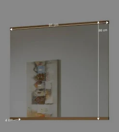 Flurspiegel Wislama mit Massivholzleisten