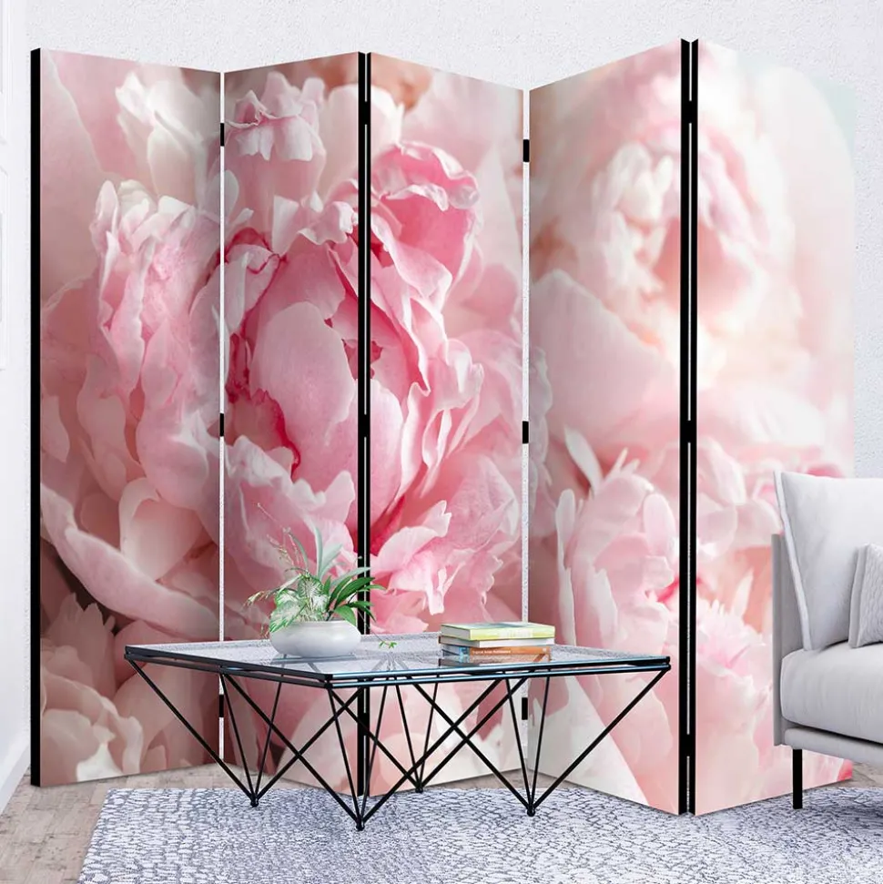 Foto Paravent Close Up Rosen in Rosa - Soms