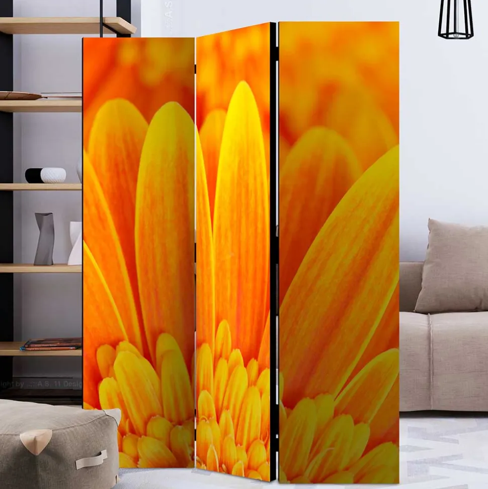 Foto Paravent Gelbe Gerbera Close Up - Apulco