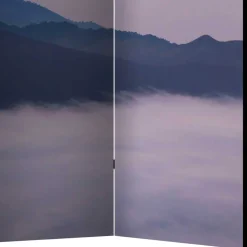 Foto Paravent Heißluftballon über Bergen - Akura