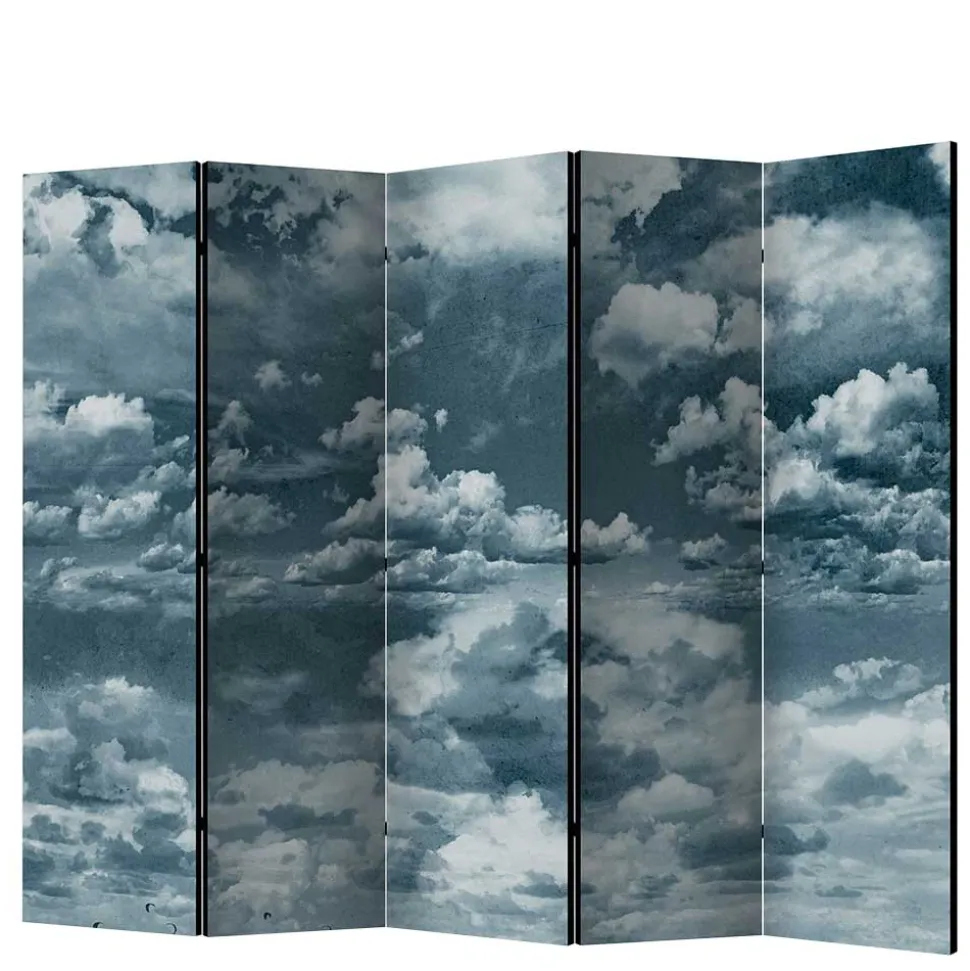 Foto Paravent Himmel voller Wolken - Solcian