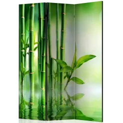 Foto Paravent mit Bambus & Wasser Motiv - Enyi