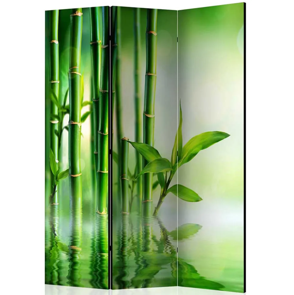 Foto Paravent mit Bambus & Wasser Motiv - Enyi