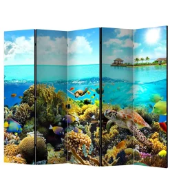 Foto Paravent Riff Bewohner & Trauminsel - Tarantro