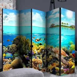 Foto Paravent Riff Bewohner & Trauminsel - Tarantro