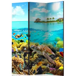 Foto Paravent Riff Bewohner & Trauminsel - Tarantro