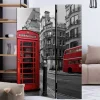 Fotodruck Paravent London Telefonzelle Bus - Lioscas