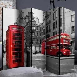 Fotodruck Paravent London Telefonzelle Bus - Lioscas