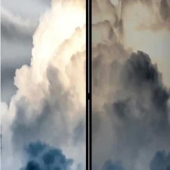 Fotodruck Paravent Wolkiger Himmel - Millie