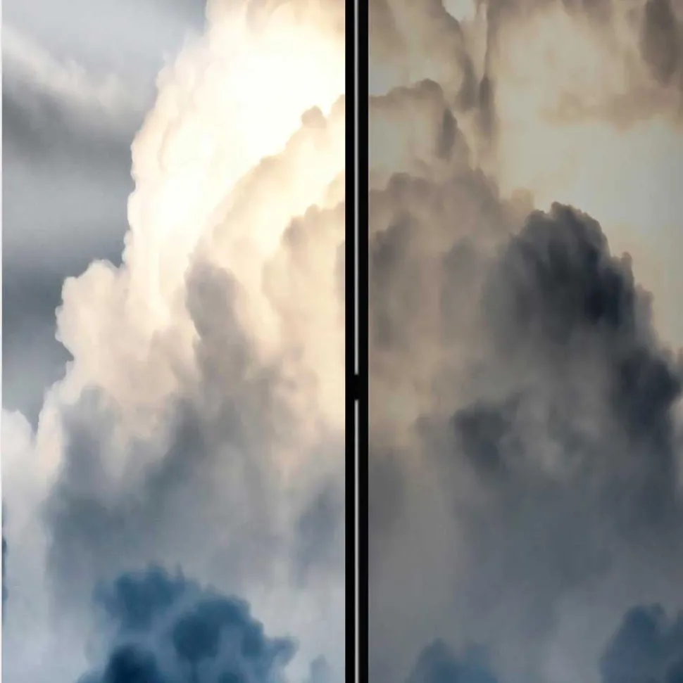 Fotodruck Paravent Wolkiger Himmel - Millie