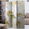 Fotoprint Leinwand Paravent Weiße Orchideen - Aury