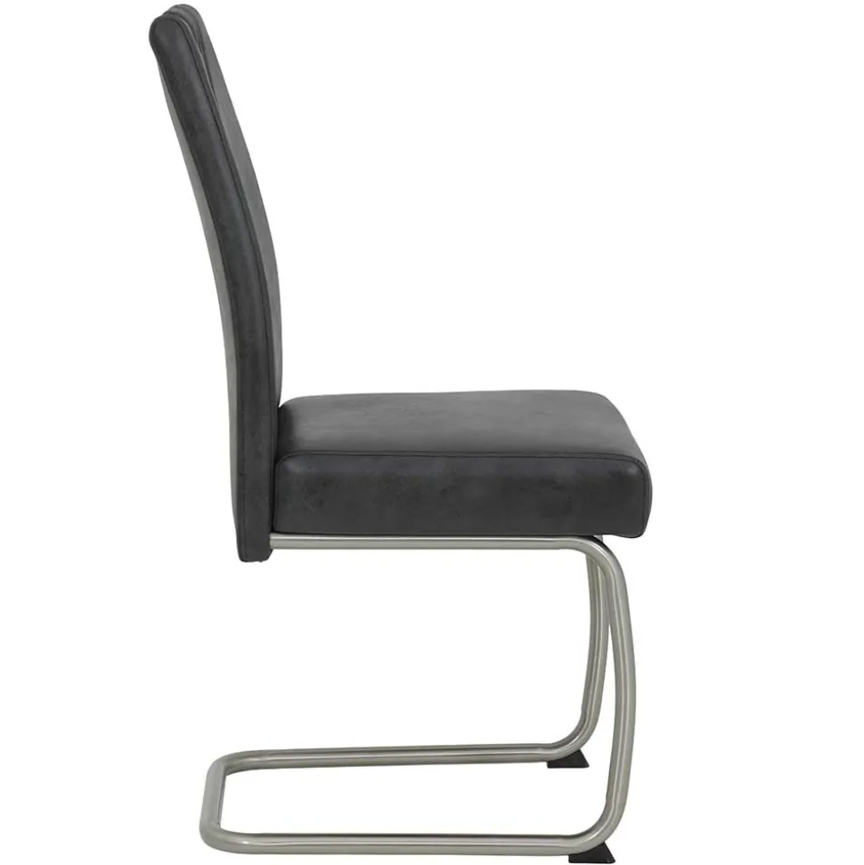 Freischwinger Stühle aus Microfaser - Fucio (Set)