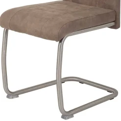 Freischwinger Stühle in Schlamm - Burga (Set)