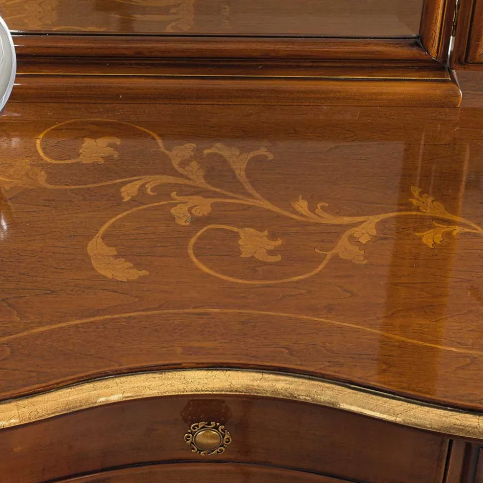 Frisiertisch & Hocker im Italienischen Stil - Carlenna (zweiteilig)