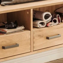 Funktionelle Flurbank aus Holz - Dulciana