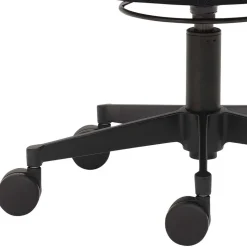 Funktioneller Arbeitshocker mit Lehne & Drehgestell - Kenzy