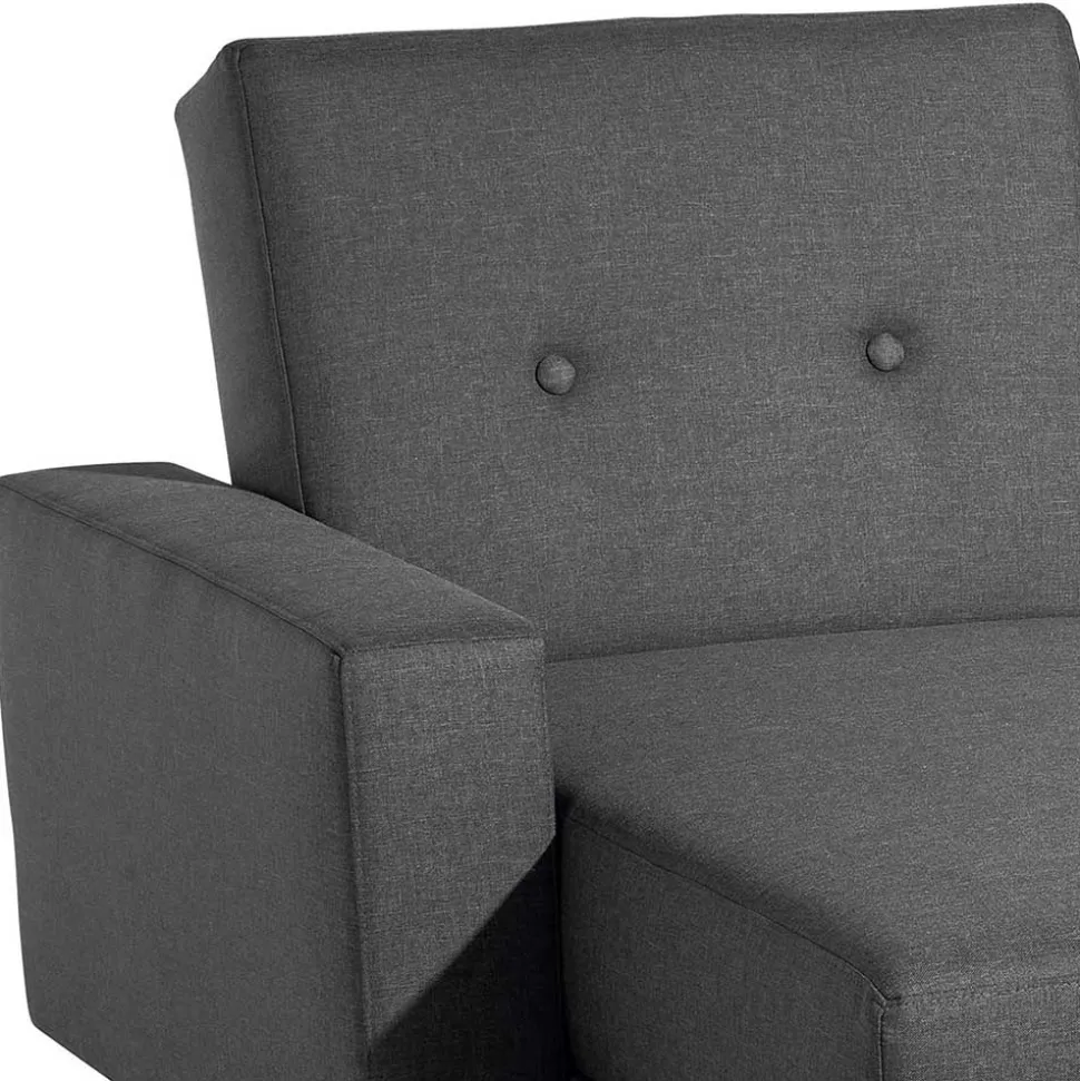 Funktionelles Ecksofa in Dunkelgrau - Kalastania (zweiteilig)