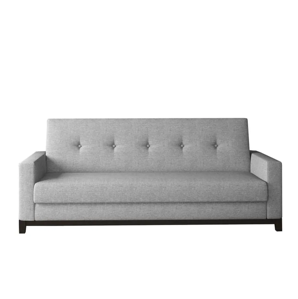 Funktionscouch in Grau Stoffbezug - Enevo