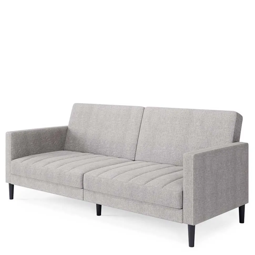 Funktionscouch in Hellgrau und Schwarz - Logion