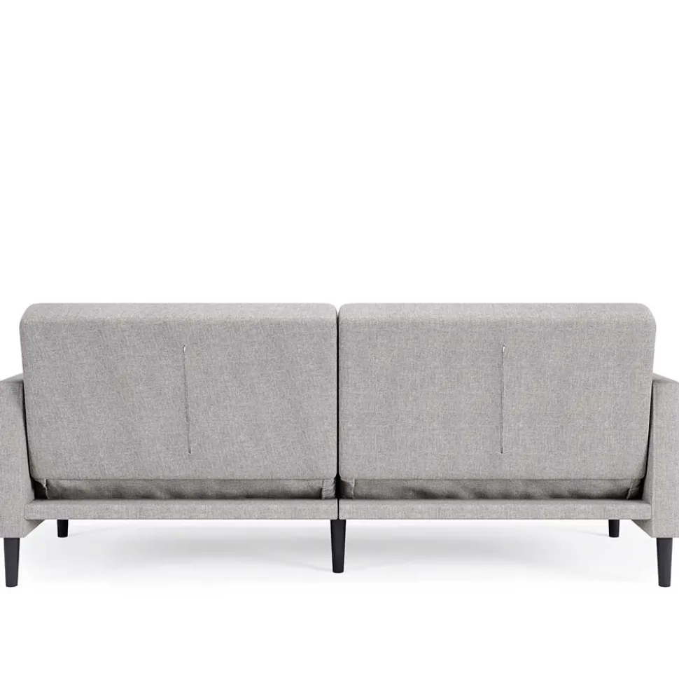 Funktionscouch in Hellgrau und Schwarz - Logion