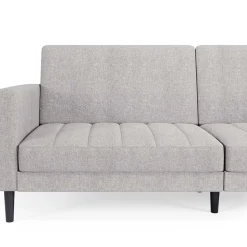 Funktionscouch in Hellgrau und Schwarz - Logion