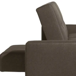 Funktionsecksofa in Braun mit Erle - Iljona (zweiteilig)