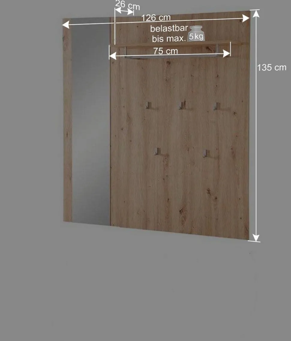 Garderobe & Flurbank modern - Zelio (zweiteilig)