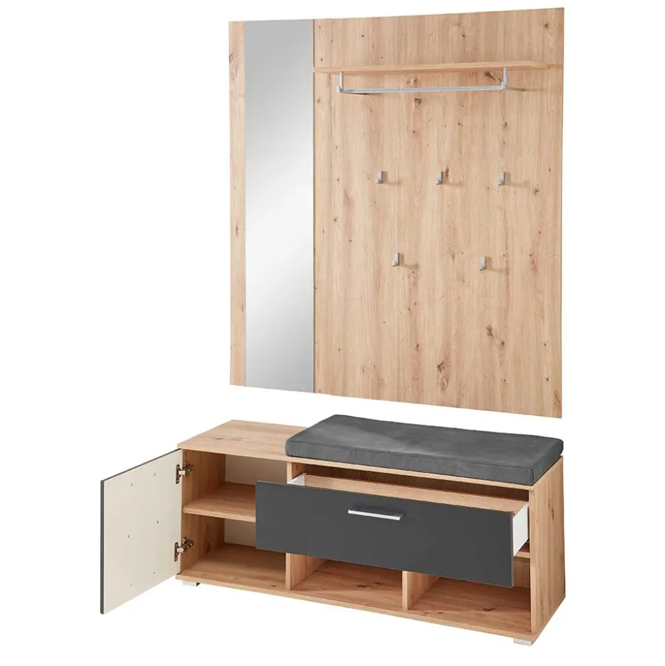 Garderobe & Flurbank modern - Zelio (zweiteilig)