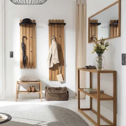 Garderobe aus Eichenholz und Metall - Gangizo