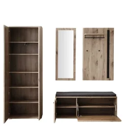 Garderobe Flurmöbel Set modern - Baiamare (vierteilig)