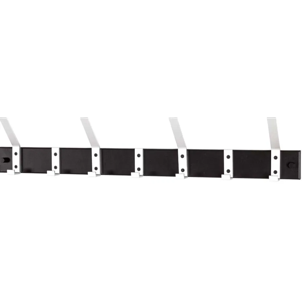 Garderobe Hakenleiste aus Metall mit Aluhaken - Famosia