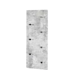 Garderobe in Beton Optik Vessina mit 7 Knopf Haken