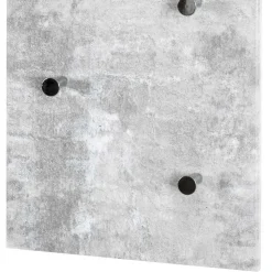 Garderobe in Beton Optik Vessina mit 7 Knopf Haken