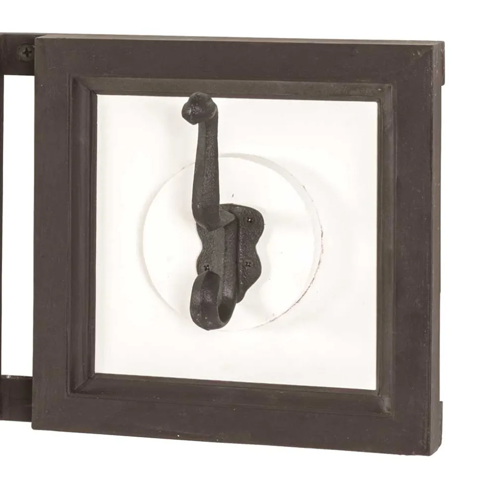 Garderobe in Dunkelbraun & Weiß - Scontira